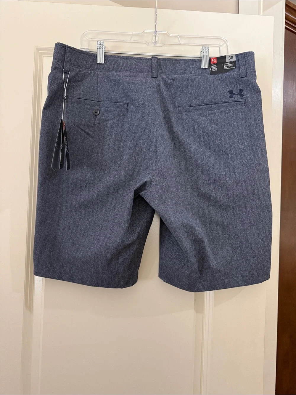 Under Armour Men's Dark Gray/Navy Performance Flat-Front Shorts